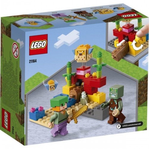 Lego Minecraft The Coral Reef Mercan Kayalığı 21164 (92 Parça)
