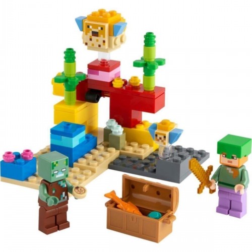 Lego Minecraft The Coral Reef Mercan Kayalığı 21164 (92 Parça)