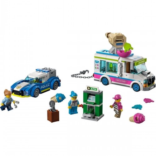 Lego City Dondurma Kamyonu Polis Takibi 60314 Yapım Seti (317 Parça)