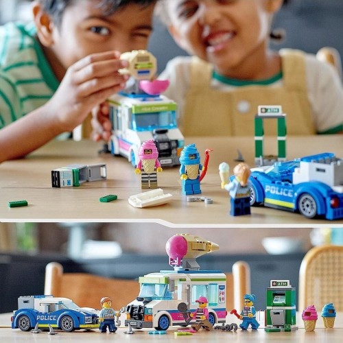 Lego City Dondurma Kamyonu Polis Takibi 60314 Yapım Seti (317 Parça)