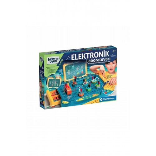 Clementoni Bilim ve Oyun Elektronik Laboratuvarı Deney Seti 64328  +8 yaş