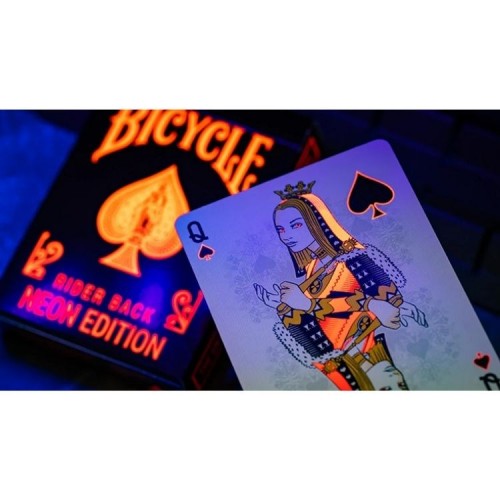 Bicycle Neon Solar-Orange Rider Back  Premium Oyun Kağıdı  Koleksiyonluk iskambil Kartları Destesi