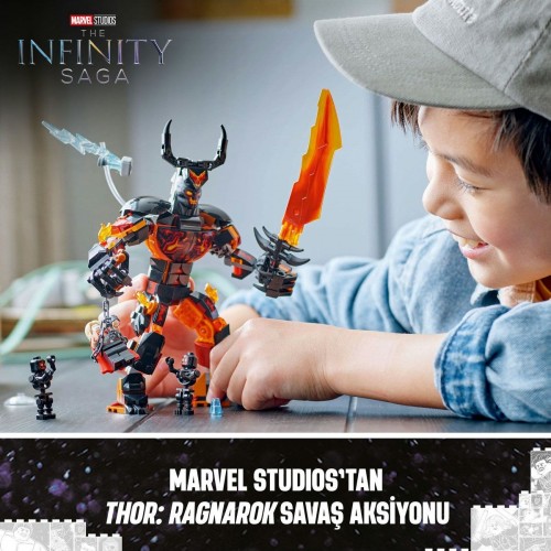 Lego Marvel Thor Surtur Yapım Figürüne Karşı 76289 Yapım Seti (245 Parça)