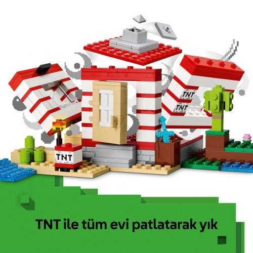 Lego Minecraft TNT Büyük Orman Evi Lego 21275 (287 Parça)