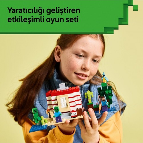 Lego Minecraft TNT Büyük Orman Evi Lego 21275 (287 Parça)