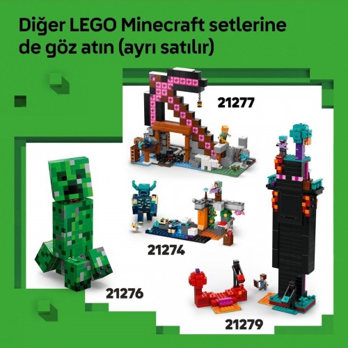 Lego Minecraft TNT Büyük Orman Evi Lego 21275 (287 Parça)