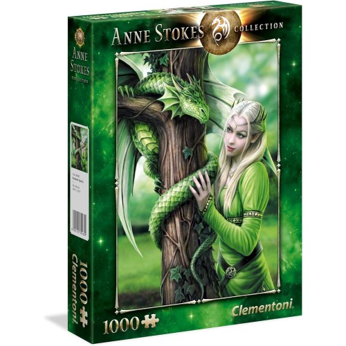 Clementoni Premium Canlı Renkli Kindred Spirits Anne Stokes Yetişkin Puzzle Yapboz 1000 Parça 