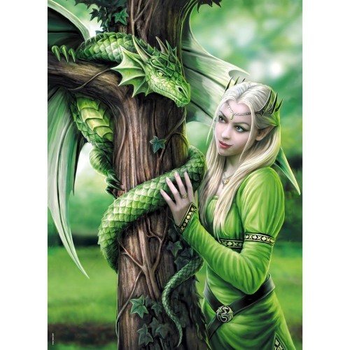 Clementoni Premium Canlı Renkli Kindred Spirits Anne Stokes Yetişkin Puzzle Yapboz 1000 Parça 