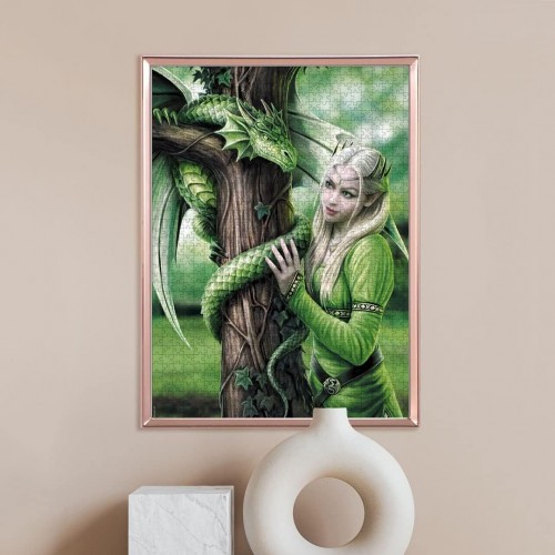 Clementoni Premium Canlı Renkli Kindred Spirits Anne Stokes Yetişkin Puzzle Yapboz 1000 Parça 