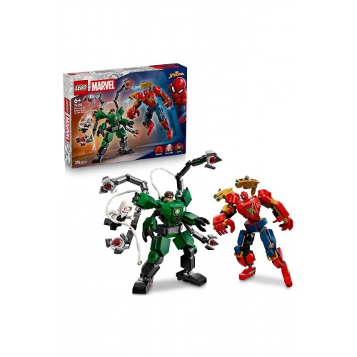 Lego Marvel Robot Savaşı Örümcek Adam Doktor Oktopusa Karşı 76338 Oyuncak Yapım Seti (315 Parça)