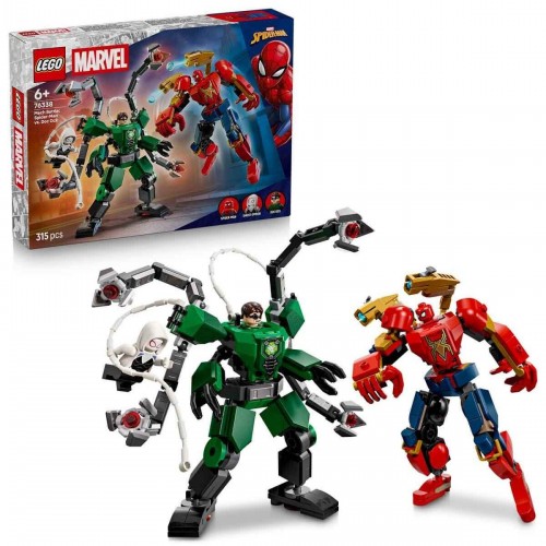 Lego Marvel Robot Savaşı Örümcek Adam Doktor Oktopusa Karşı 76338 Oyuncak Yapım Seti (315 Parça)