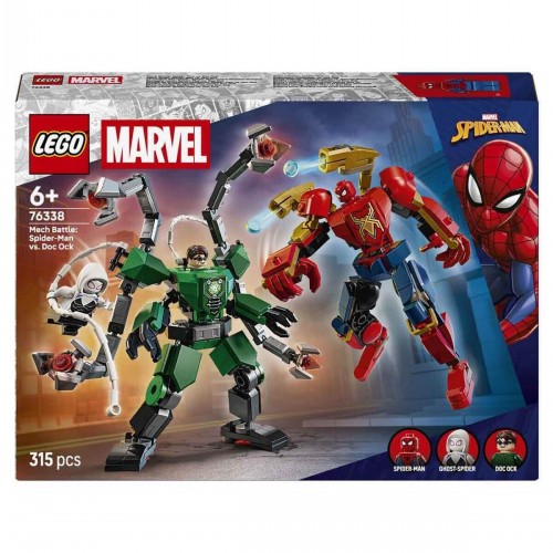 Lego Marvel Robot Savaşı Örümcek Adam Doktor Oktopusa Karşı 76338 Oyuncak Yapım Seti (315 Parça)