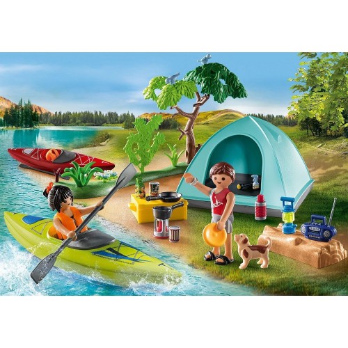 Playmobil Family Fun Doğa Temalı Kamp Alanı Oyun Seti Oyuncakları 71425 (54 Parça)