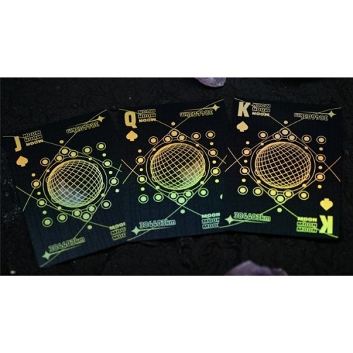 King Star Moon (Black Holo) Premium Oyun Kağıdı  Koleksiyonluk iskambil Kartları Destesi