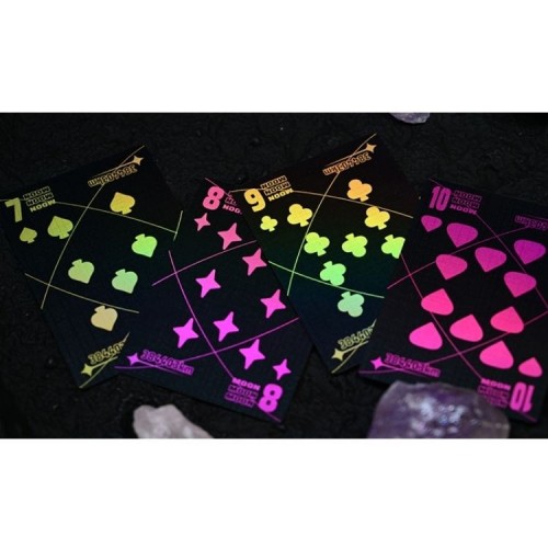 King Star Moon (Black Holo) Premium Oyun Kağıdı  Koleksiyonluk iskambil Kartları Destesi