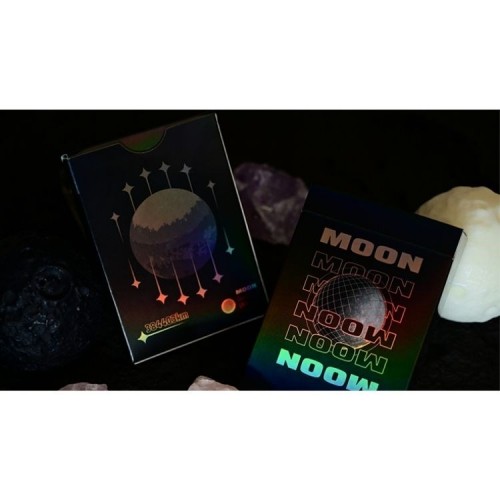King Star Moon (Black Holo) Premium Oyun Kağıdı  Koleksiyonluk iskambil Kartları Destesi