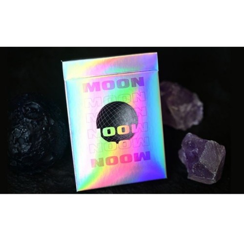 King Star Hidden Light Moon (White Holo) Premium Oyun Kağıdı iskambil Kartları Destesi