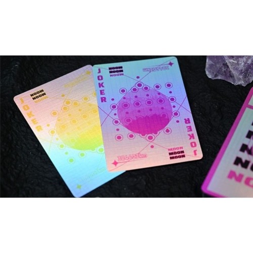 King Star Hidden Light Moon (White Holo) Premium Oyun Kağıdı iskambil Kartları Destesi