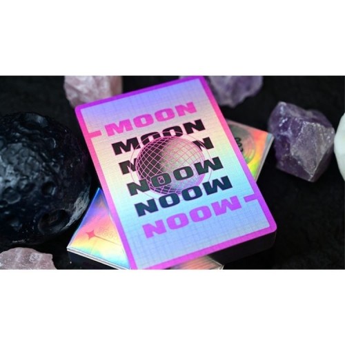 King Star Hidden Light Moon (White Holo) Premium Oyun Kağıdı iskambil Kartları Destesi