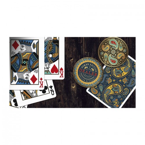 Cartamundi Paisley Poker Blue Premium Oyun Kağıdı Koleksiyonluk iskambil Kartları Destesi