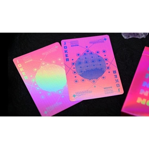 King Star Hidden Light Moon (Pink Holo) Premium Oyun Kağıdı Koleksiyonluk iskambil Kartları Destesi