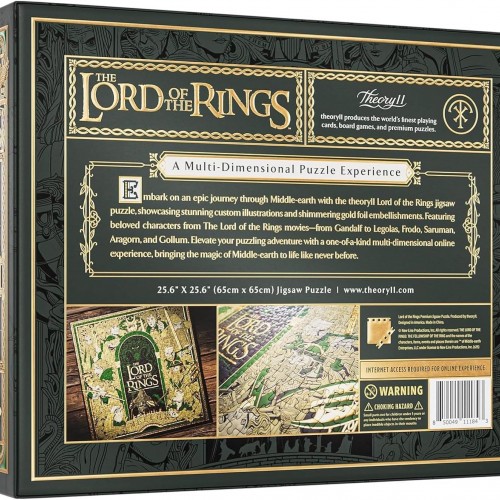 Theory11 The Lord of The Rings Yüzüklerin Efendisi Çok Boyutlu Yapboz Puzzle (1000 Parça)