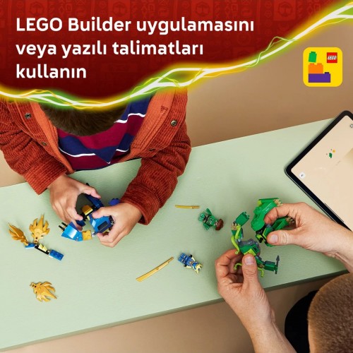 LEGO NINJAGO 71853 Jay’in Ejderha Robotu Savaşı 107 parçalık yapım seti