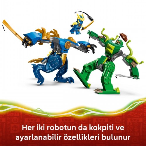 LEGO NINJAGO 71853 Jay’in Ejderha Robotu Savaşı 107 parçalık yapım seti