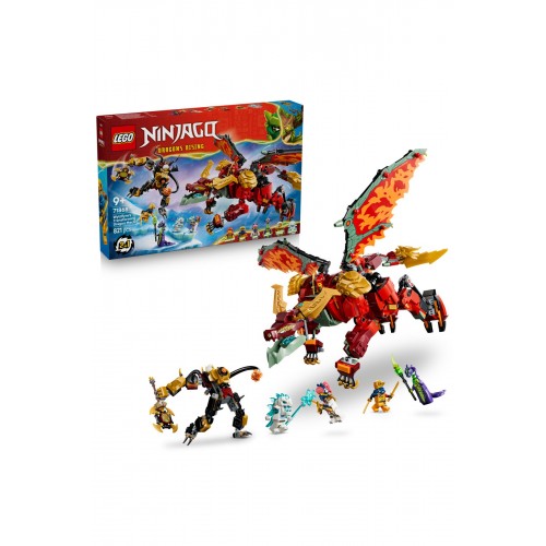 LEGO NINJAGO 71868 Wyldfyre’ın Dönüşen Ejderha Robotu 821 Parça