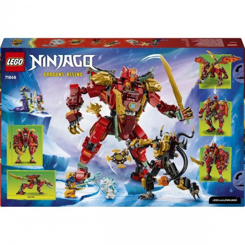 LEGO 71868 Wyldfyre Dönüşen Ejderha Robotu LEGO NINJAGO 71868 Wyldfyre’ın Dönüşen Ejderha Robotu 821 parçalık yapım seti