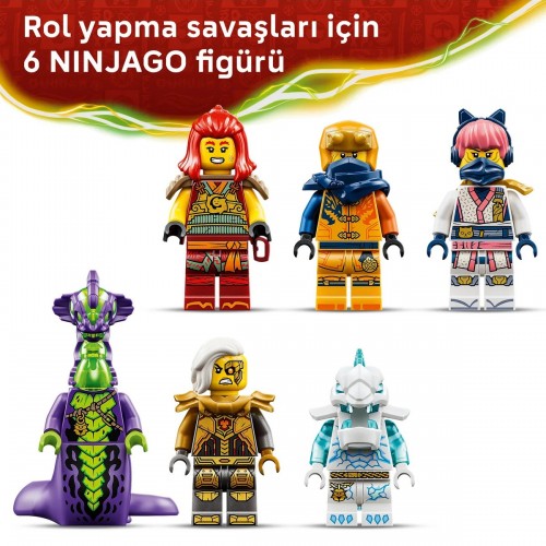 LEGO 71868 Wyldfyre Dönüşen Ejderha Robotu LEGO NINJAGO 71868 Wyldfyre’ın Dönüşen Ejderha Robotu 821 parçalık yapım seti