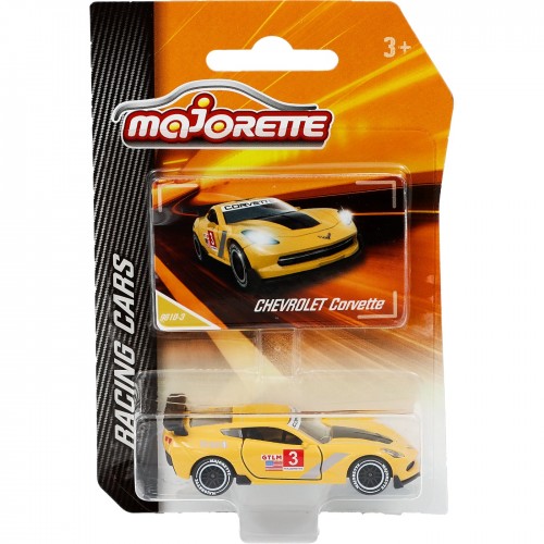 Racing Cars Majorette Chevrolet Corvette Tekli Arabaları 1:64 Diecast Oyuncakları Model