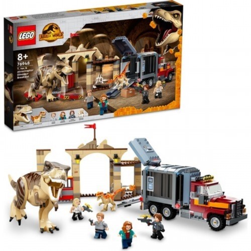 Lego Jurassic World 76948 T.rex And Atrociraptor Dinosaur Breakout