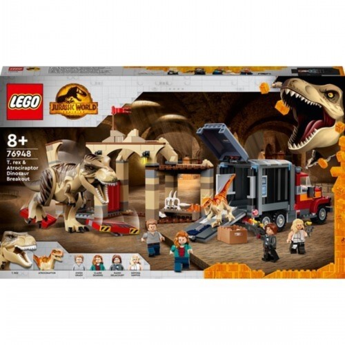 Lego Jurassic World 76948 T.rex And Atrociraptor Dinosaur Breakout