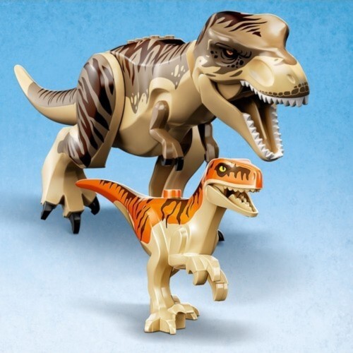 Lego Jurassic World 76948 T.rex And Atrociraptor Dinosaur Breakout