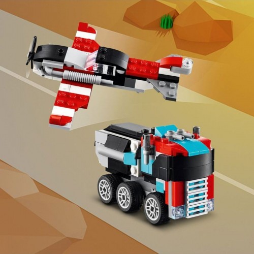 Lego Creator Helikopterli Açık Kasa Kamyon 31146 (270 Parça)
