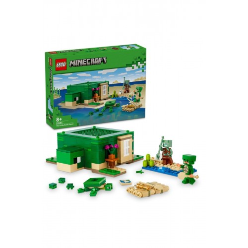 Lego Minecraft Kaplumbağa Plaj Evi 21254 Oyuncak (234 Parça)