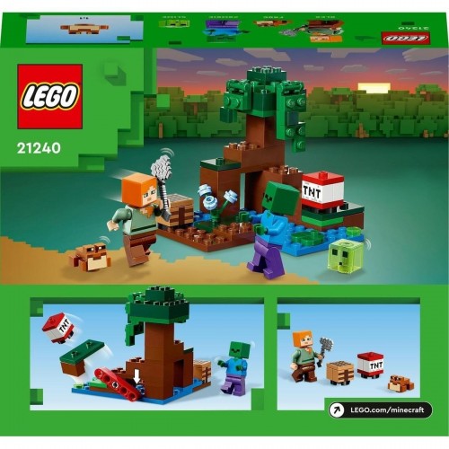 Lego Minecraft Bataklık Macerası 21240 Oyuncak (65 Parça)