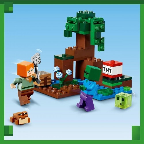 Lego Minecraft Bataklık Macerası 21240 Oyuncak (65 Parça)