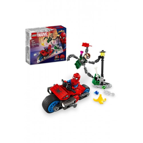 Lego Marvel Motosiklet Takibi: Örümcek Adam Doktor Oktopus’a Karşı 76275 (77 Parça)
