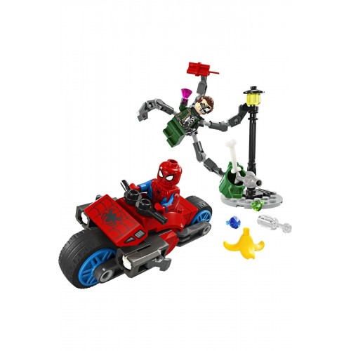 Lego Marvel Motosiklet Takibi: Örümcek Adam Doktor Oktopus’a Karşı 76275 (77 Parça)