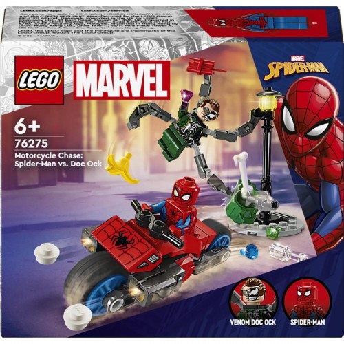 Lego Marvel Motosiklet Takibi: Örümcek Adam Doktor Oktopus’a Karşı 76275 (77 Parça)