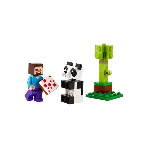 Lego Minecraft Steve and Baby Panda 30672 (35 Parça)