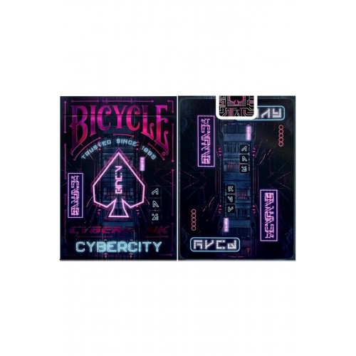 Bicycle Cyberpunkt Cybercity Premium Oyun Kağıdı Iskambil Kartları Destesi Kartı