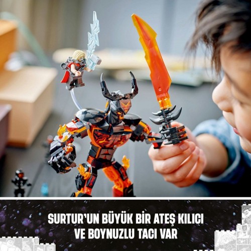 Lego Marvel Thor Surtur Yapım Figürüne Karşı 76289 Yapım Seti (245 Parça)