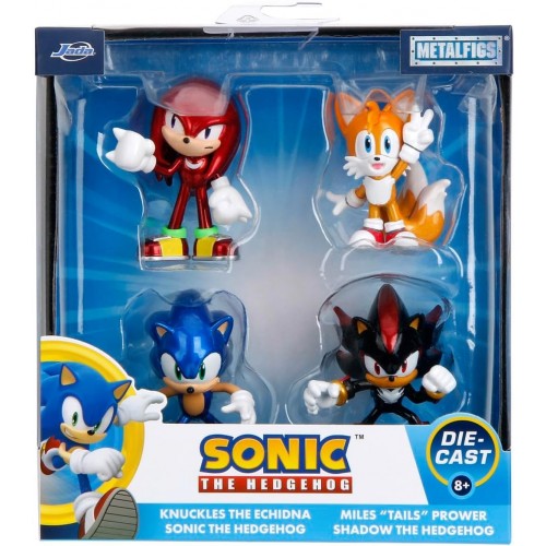 Orijinal Sonic The Hedgehog Kirpi Sonic Shadow Knuckles Tails Metal Oyuncakları Figürleri Seti