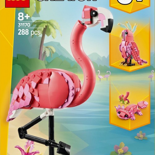 Lego Creator 3’ü 1 Arada Vahşi Hayvanlar: Pembe Flamingo 31170 (288 Parça) Lego Creator 3’ü 1 Arada Vahşi Hayvanlar: Pembe Flamingo 31170 (288 Parça)