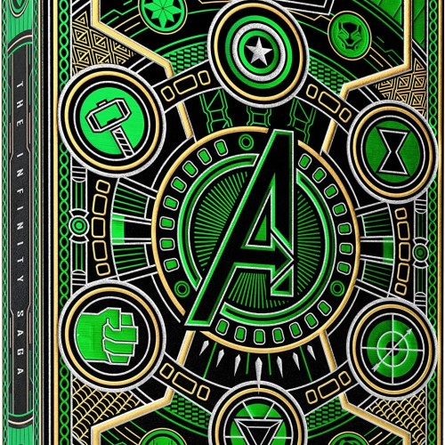 Theory11 Marvel Avengers Green Infinity Saga Oyun Kağıdı Kartı Kartları Destesi Koleksiyonluk Yesil