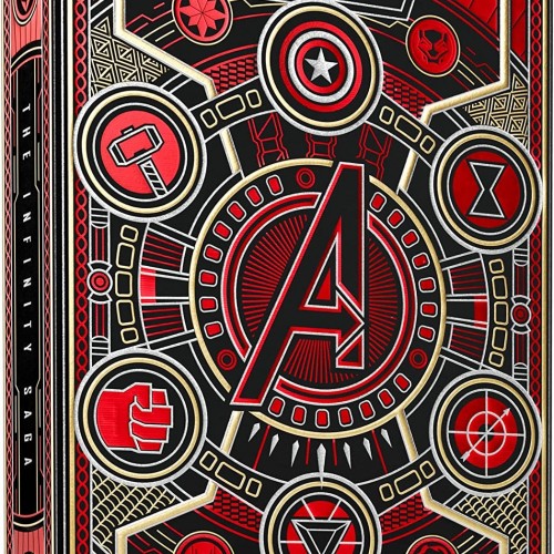 Theory11 Marvel Avengers Red Infinity Saga Oyun Kağıdı Kartı Kartları Destesi Koleksiyonluk Kirmizi