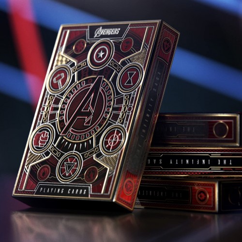 Theory11 Marvel Avengers Red Infinity Saga Oyun Kağıdı Kartı Kartları Destesi Koleksiyonluk Kirmizi